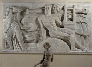 ミューズと瞑想中のアポロ、1912 作： Emile Antoine Bourdelle